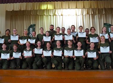 Курсанты первой смены «Время юных героев» в Кузбассе получили выпускные сертификаты