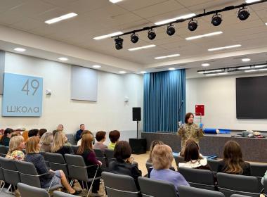 В казанской школе прошел мастер-класс по первой помощи от инструктора Центра «ВОИН» в Татарстане